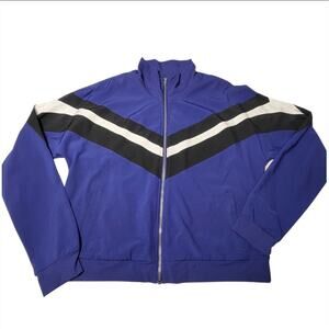 Fabletics Track Jacket Size XXL Augustus Chevron Full Zip Violet color